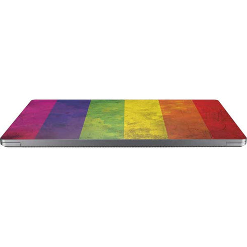 Distressed Rainbow Flag Laptop Skins